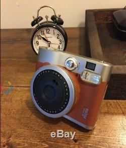 Fujifilm Instax Mini 90 Neo Classic Camera, Instant Film Camera, Brown 2dayship