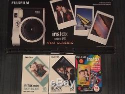 Fujifilm Instax Mini 90 Neo Classic Instant Camera Includes Film, battery, NEW