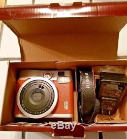 Fujifilm Instax Mini 90 Neo Classic Instant Film Camera (Brown) Brand New
