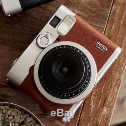 Fujifilm Instax Mini 90 Neo Classic Instant Film Camera Brown NEW USA