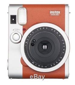 Fujifilm Instax Mini 90 Neo Classic Instant Film Camera (Brown) New