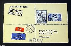 GB KGVI 1948 SG493-4 Silver Wedding Registered First Day Cover Superb