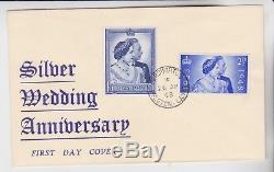GB Stamps 1948 Silver Wedding Broughton Preston First Day Cover Unaddressed