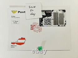 GREEN 5-digit First Day Cover FDC Crypto Stamp Ersttag Ersttagsbrief Letter CS1
