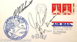 Gene Cernan Harrison Schmitt Ron Evans Signed FDC Autograph Apollo 17 PSA/DNA