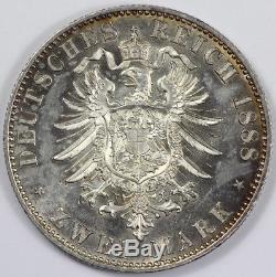 Germany (Prussia) Wilhelm II Proof 1888'A' 2 Mark, near FDC