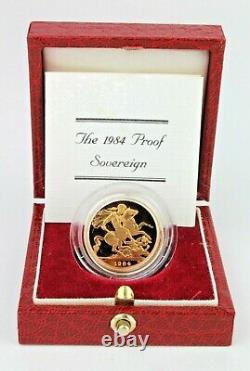 Gold Sovereign 1984 Proof Fdc Boxed As Issued