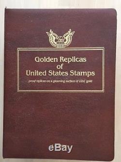 Golden Replicas of U. S. Stamps from Postal Commemorative Society 22K Gold FDC
