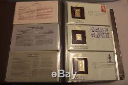 Golden Replicas of United States Stamps 22KT Gold within an official FDC
