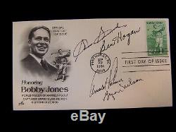 Golf Autographed First Day Cover Snead, Ben Hogan, Arnold Palmer, Nelson