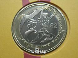 Great Britain 2002 Commonwealth Games £2.00 2 Pound 4 Coin FDC (AS315)