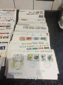 Great Britain Job Lot 573 First Day Covers 1964-2002 Some Copies
