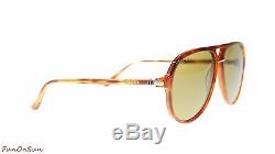 Gucci Men's Aviator Sunglasses GG0015S 003 Havana/Brown Lens Authentic 58mm
