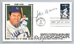 HANK AARON Auto Signed Autograph GATEWAY Stamp Babe Ruth Cachet FIRST DAY COVER