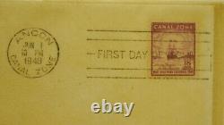 HASstamp CANAL ZONE 1949 FIRST DAY Cover GOLD RUSH CENTENNAIL stamp Postage