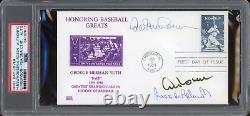 Hal Newhouser, Al Rosen & Brooks Robinson Signed First Day Cover Stamped July 6