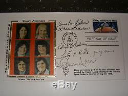 Hand-Signed 1978 First Day Cover First 6 American Women Astronauts/in Space NASA