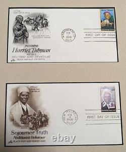 Harriet Tubman Sojourner Truth First Day Covers Framed 15 x 19 Stamps FDC