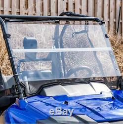 Honda Pioneer 700,700-4 Clear Folding Windshield. A Full 1/4 THICK