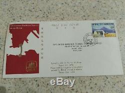 Hong Kong FDC 1972 $1 Cross Harbour Tunnel ILLUSTRATED FIRST DAY COVER STAMP