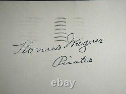 Honus Wagner Signed 1949 Psa/dna Certified Autograph Hof Pirates Gpc Postcard