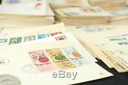 Huge Lot Approx. 1700 Israel FDC First Day Cover Collection 1955, 1957, 1963+