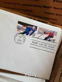 Huge Lot of Over 1,250 US Stamp First Day Covers FDC From Collection