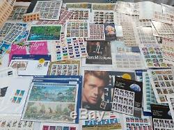 Huge Lot of US Mint Souvenir Postage Stamp Sheets, Blocks, FDC, Face Value $500+