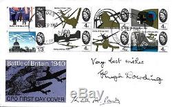 Hugh Dowding & Keith Park Battle of Britain Hand Signed 1965 FDC RAF Cover