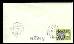 ICELAND CHESS Bobby Fischer vs. Spassky autographs on a FDC