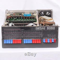 IMSAI 8080 S-100 Micro Computer 24KB RAM, FDC, MIO WORKING 1977