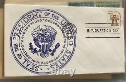 Inauguration first day covers. Book Of 46. Excellent Condition. Different pres