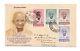 India 1948 Gandhi Fdc First Day Cover 4 Values Full Set