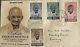 India 1948 Gandhi Set Of 4 On Fine Illustrated Fdc Special Bombay Pmk Sg305-308