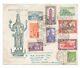 India 1949 Archaeological Series Fdc Complete Set Of 16 On Front & Back