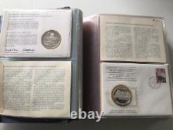 International Society of Postmasters (1975-80) Sterliang Silver Medallion Covers