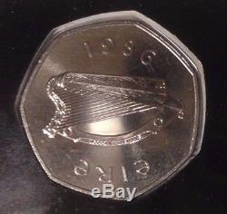 Ireland Rare 1986 50p Rare Decimal Irish Coin FDC GEM++