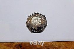 Isle of Man 50p Christmas Coin Snowman and James coin first day cover BUNC