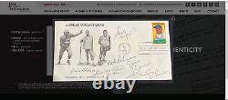 Jackie Robinson FDC 1982 signed Koufax, Banks and Robinson family full JSA cert