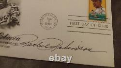 Jackie Robinson Stamp 1st Day Of Issue Baseball Cachet Signed By Rachel Robinson