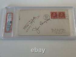 James Cagney Mae Clarke Signed Autograph First Day Cover PSA DNA j2f1c
