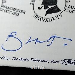 Jeremy Brett Signed 1993 First Day Cover Sherlock Holmes Granada TV Benham FDC