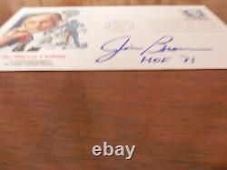Jim Brown Cleveland Browns signed First Day cover rare
