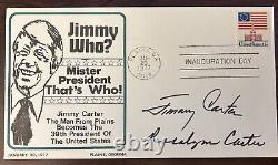 Jimmy Carter & Rosalynn Signed 1977 Plains First Day Cover Full Signature