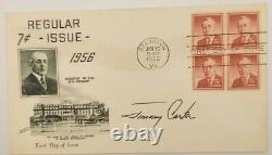 Jimmy Carter Signed 1956 First Day Cover Full Signature RARE POTUS