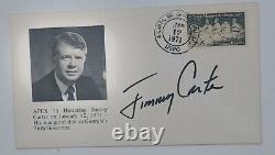 Jimmy Carter Signed 1971 Governor Inauguration First Day Cover POTUS Autographed