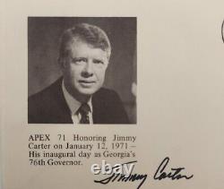 Jimmy Carter Signed 1971 Inauguration First Day Cover Full Signature RARE POTUS