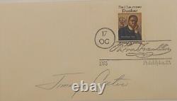 Jimmy Carter Signed 1975 First Day Cover Full Signature RARE POTUS