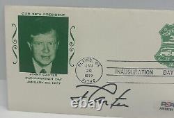 Jimmy Carter Signed 1977 Inauguration First Day Cover Auto POTUS PSA/DNA COA