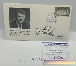 Jimmy Carter Signed Inauguration First Day Cover Autographed POTUS PSA/DNA COA
